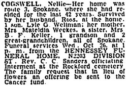 Nellie obit